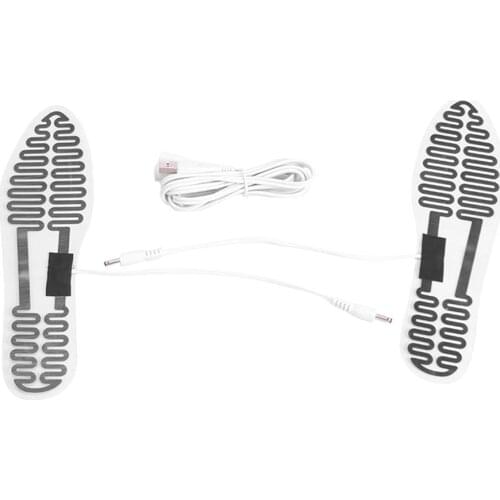 5V USB Electric Heated Insoles Foot Warmer Insoles Winter Outdoor Ski Warming Shoes Pads