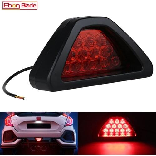 1Pcs F1 Style Strobe LED Rear Fog Lights Kit Universal Car Auto Tail Flash Brake Light Warning Waterproof Foglamp Bulb 12V Red