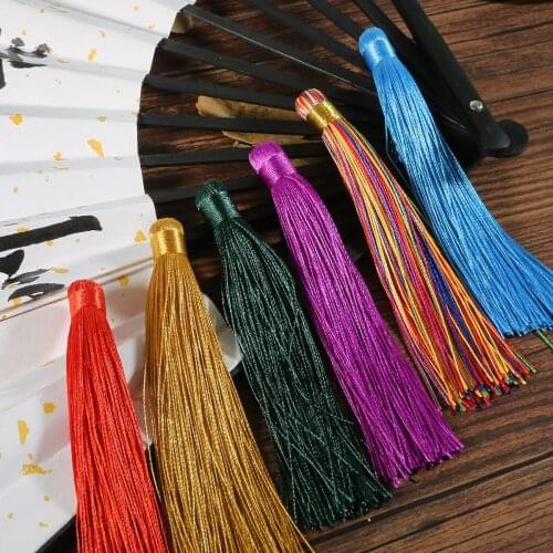 1pc 12CM Mixed Cotton Silk Tassel Earrings Charm Pendant Satin Tassels for DIY Jewelry Making Findings Handmade Crafts Materials