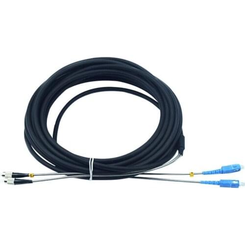 10pcs SC-FC Single mode dual core 2-core Outdoor armored tower base station Fiber optic patch cord optical fiber jumper Cable