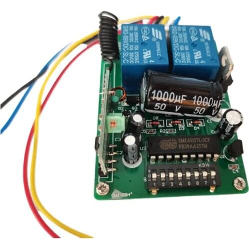 433Mhz Universal Wireless Remote Control Switch DC 12V 2CH relay Receiver Module and 2 pieces Transmitter 433Mhz Remote Controls