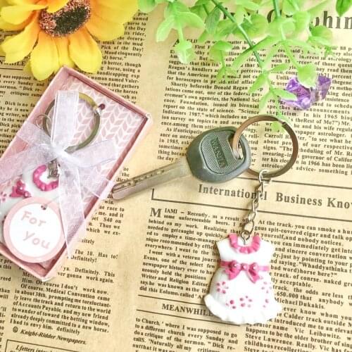 50PCS Best Baby Items for Baby Party Favors&Baby Birthday Gift Cute-as-can-be Key Chain Favor for Baby Gift