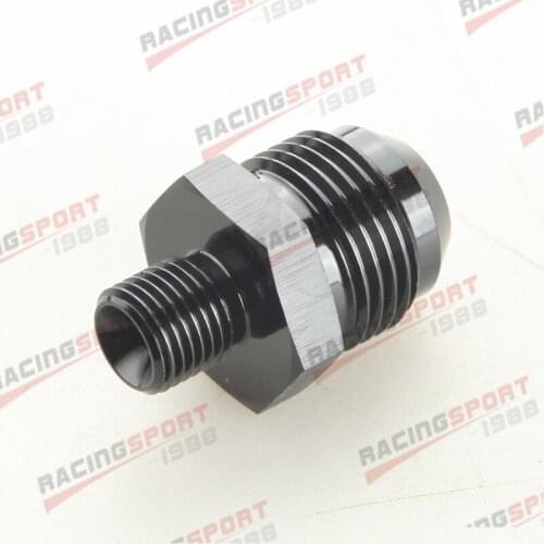 Aluminum Male -10 AN 10AN AN10 Flare To M12x1.25 Metric Straight Fitting Blue/BLACK