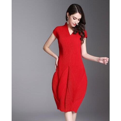 AMYGU Solid Summer Dresses