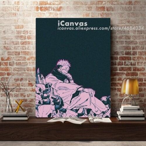 Sukuna Jujutsu Kaisen Anime Canvas Home Decor Painting Wall Art Decoration Prints Dorm Living Room Bedroom Poster