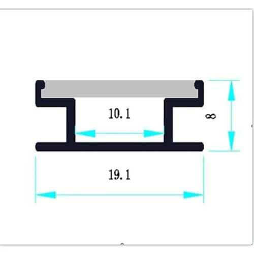 Free Shipping aluminium profile for 3528/5050/5630 strip,led profile with cover for hard strip LED Bar Lights