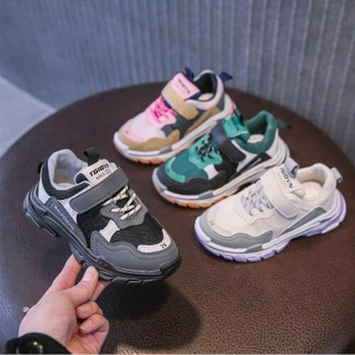 Childrens Shoes Kids Shoes Baby Shoes Spring New Slip Stripe Pattern Sneakers For Boys And Girls Running Shoes For Girl