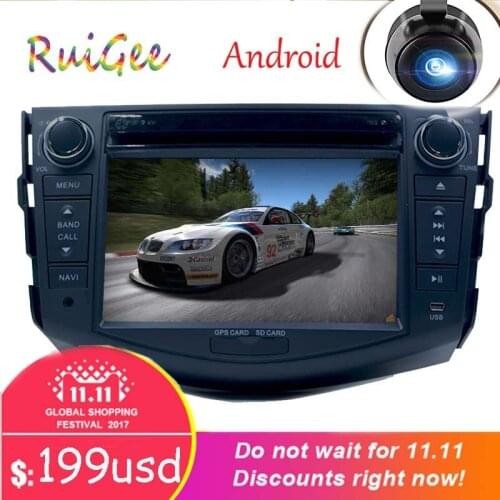 2Din Android 8.1 Car head unit for Toyota RAV4 Audio Video Stereo GPS Navigation radio Player DVD for RAV4 2006-2011