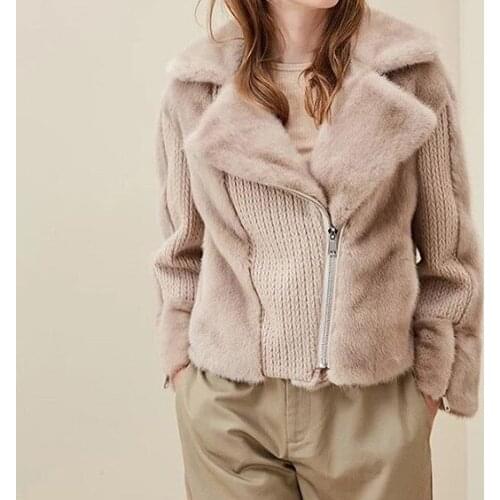 LVCOMEFF Fur Coats With Collar