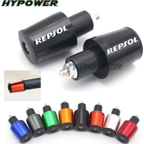 Motorcycle 7/8'' 22MM Handlebar Grips Handle Bar Cap End Plugs For Honda REPSOL F5 CBR600RR CBR1000RR CBR900/929/954RR CBR1100XX