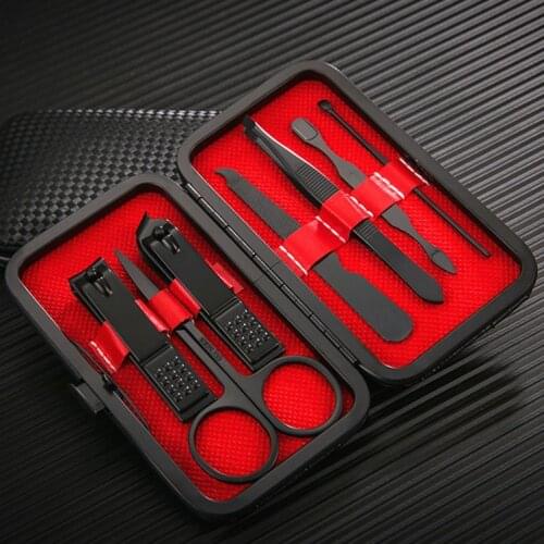 Manicure Set Nail Art Tools Set for Manicure Pedicure Professional Accessoires Nail Clipper Cutter File Cuticle Pusher 7pcs Kit