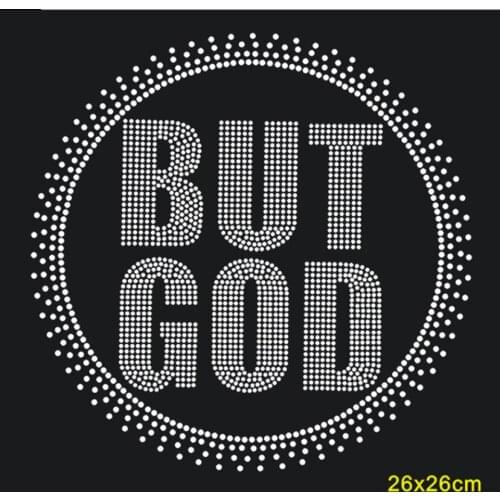 But God sticker applique iron on transfers motif designs iron on transfer rhinestones fix with glue hot fix rhinestone