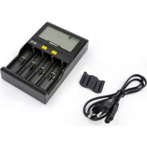 Original MIBOXER Smart LCD Torch Battery Charger for 26650 18650 18500 Li-ion/IMR/INR/ICR/Ni-MH/Ni-Cd LiFePO4 3.7V EU US Plug