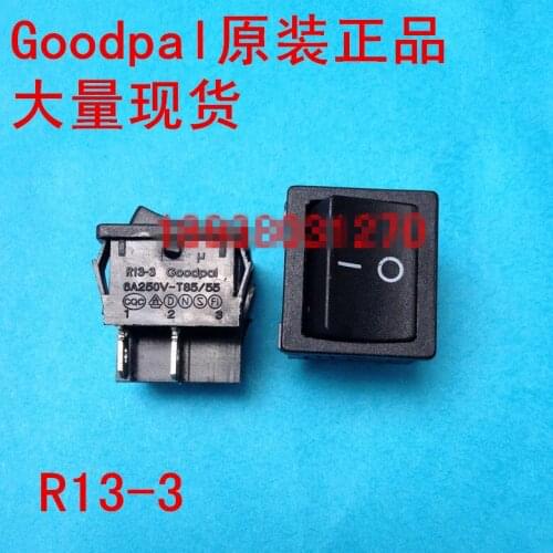 Original new 100% import hull switch rocker switch R13-3-A11-A11 4pin black square 6A 250VAC 10A 125VAC