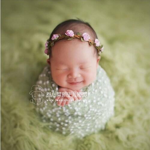 Newborn photography props baby headband baby flower headwear garland hair accessory photography shooting props Bohemian style