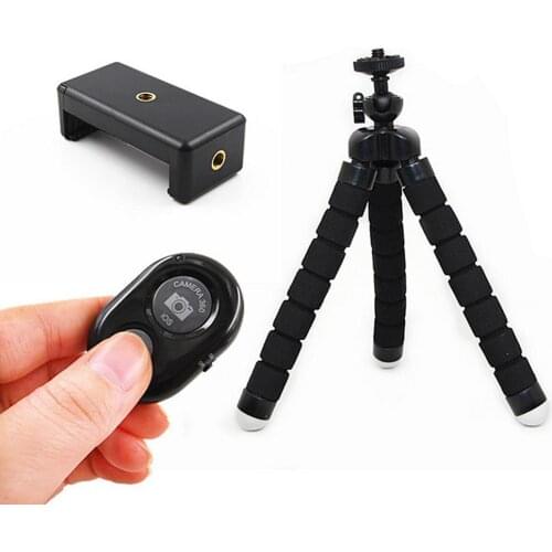 Octopus Sponge Tripod Mobile Bluetooth-compatible Selfie Camera Set Support Live Broadcast Variety Sponge Tripod Set