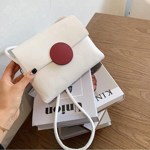 Small PU Leather Crossbody Bags For Women 2020 Lady Luxury Shoulder Handbags Female Travel Fashion Solid Color Cross Body Bag