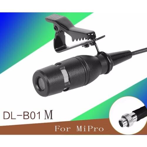 High Quality Omnidirectional black Tie Clip Lapel Lavalier Microphone Mic for Audio Technica Sennheise Shure MiPro