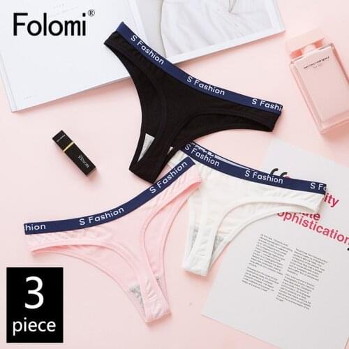 3 pcs/Pack! T Back Sexy G-String Panties Low Waist Fashion Briefs Lady Thong Underwear