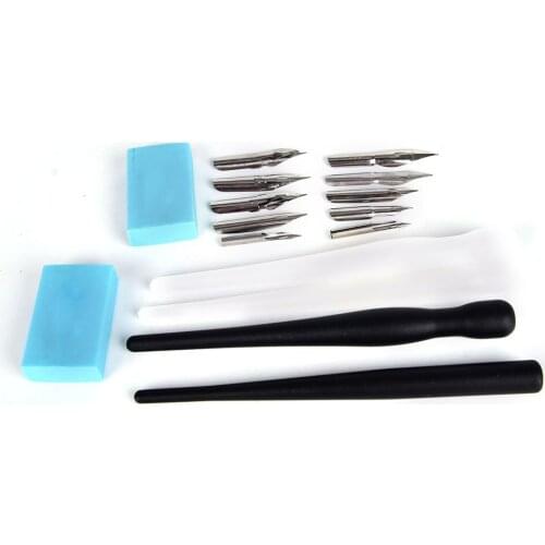 1 Set Cartoon Nib Holder Comic Drawing Painting Kit Painting Pen Set Cartoon Manga Pen Dip Pen Calligraphy Drawing Tool