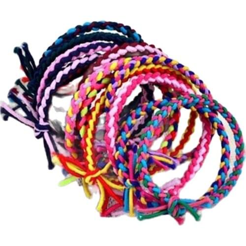 1PCSTri-color hand-woven rope Hair Accessories For Women Headband,Elastic Bands For Hair For Girls,Band Hair For Kids