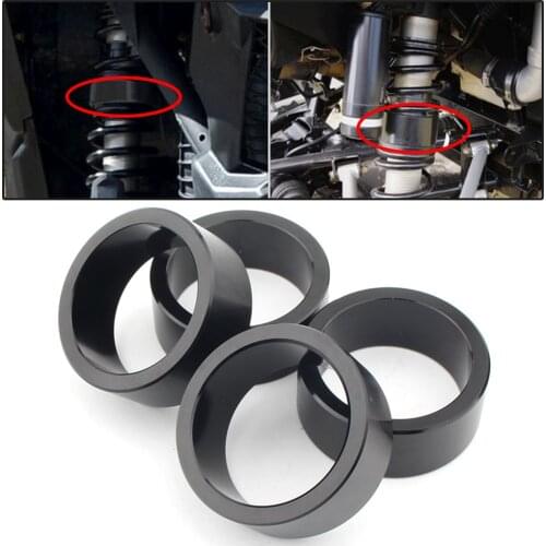 4pcs/Set 2.5'' ATV Motorcycle Riser Suspension Lift Spacer Set for CAN-AM Bombardier Outlander 650 800 Models, Black
