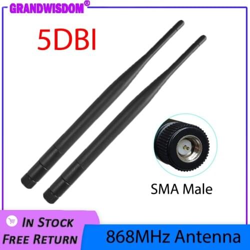 868MHz 915MHz Antenna 5dbi SMA Male Connector GSM 915 MHz 868 MHz antena outdoor signal repeater antenne waterproof Lorawan