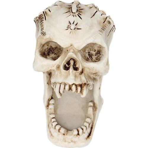 Skull Jewelry Storage Box Craft Organizer Brush Pot Stationery Desktop