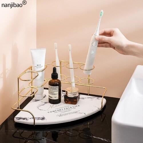 Bathroom Accessories Organizer Corner Tabletop Sets Electric Toothbrush Toothpaste Holder Rack Wash Basin Storage Shelf