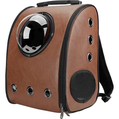Travel Accessory Feather Space Capsule Transport Dog Bag For Small Puppy Chihuahua Pet Cat Carrier Backpack Crate Cage