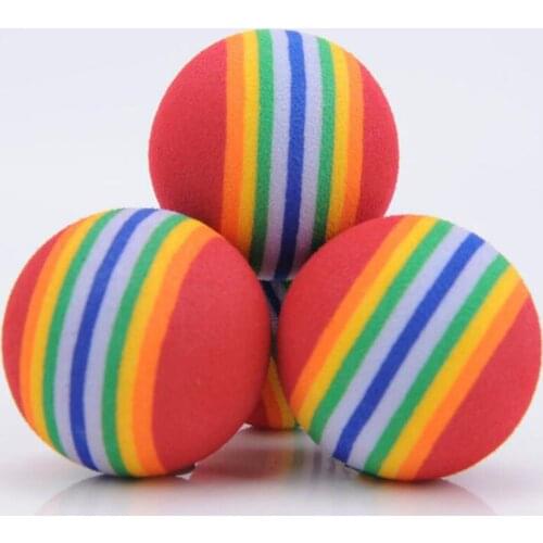 Pet Toys Cat Ball Toys For Puppy Cat Interactive Playing Chew Toy Rattle Scratch EVA Ball Small Dog Toys Pet Supplies