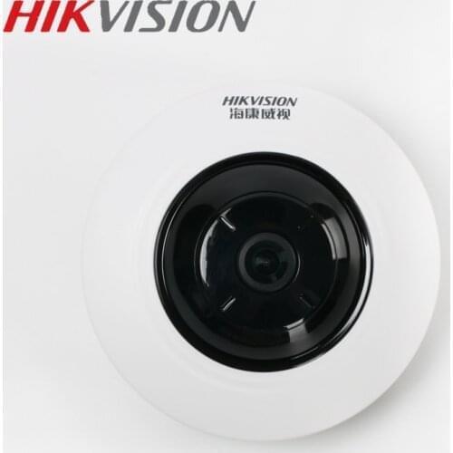 HIKVISION DS-2CD3955FWD-IWS 5MP Fisheye Camera 360 View IP Camera Support WiFi SD Card PoE IR Hik-Connect P2P App