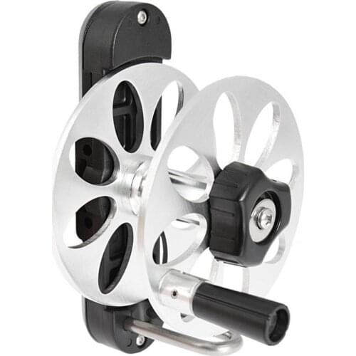 Fishing Reels Solid Adjustable Aluminum Alloy Speargun Split Spearfishing Rope Capacity Wheels for Outdoors