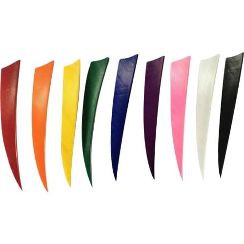 50 pcs 5 inch Turkey Feather Vanes for DIY Archery Hunting Traditional Bow Long Arrows