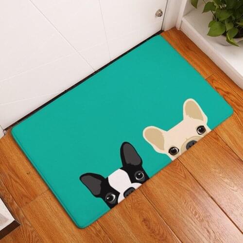 Lovely Dog Pattern Print Floor Mat Rectangle Doormat Kitchen Floor Runner Home Decor Carpet 16" X 24"