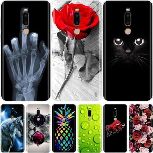 Soft Case For Meizu Note 8 Silicone Case Flower Pattern Cover For Meizu Note8 Phone Case For Meizu Note 8 Bumper 6.0" inch Coque