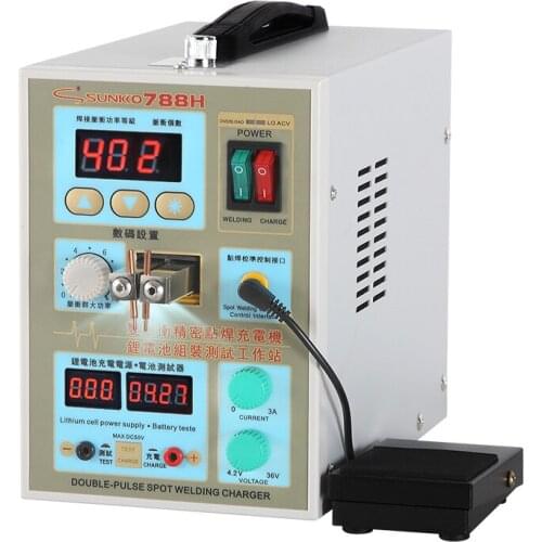 New upgrade LED lighting 788H double pulse precision 18650 Spot Welder Battery Welder