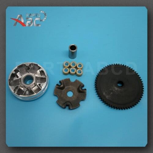 Complete CVT Variator Drive Set 49cc 50cc 80cc 100cc GY6 QMB139 Scooters Mopeds