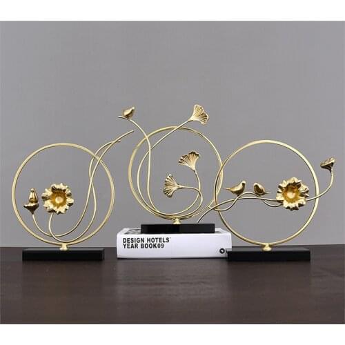 Art Luxury Lotus Birds Copper Decoration Black Crystal Base Living Room Wine Cabinet Decoration Bookshelf Crafts Table Top Gift