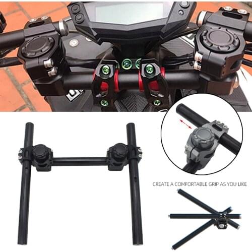 SEMSPEED MT-09 FZ-09 Handlebar Kit Clip On Ons Adapter Plate for Yamaha MT09 FZ09 MT 09 FZ 09 2013-2020 22mm Handle Bar Clamp