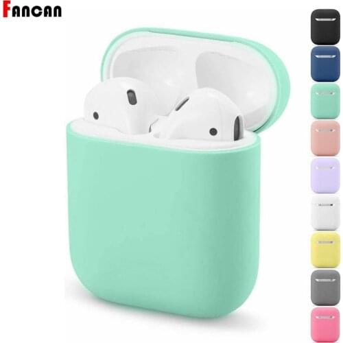 Silicone Cover for Airpods 2/1 case earphone Accessories soft Cute Airpods2 bumper Protector Air pods Apple Airpods 2 Case