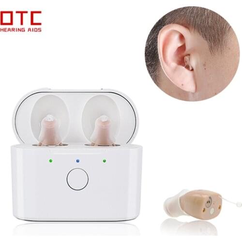 Hearing Aid Invisible Rechargeable Hearing Aids for Seniors With Noise Cancelling Hearing Amplifier for Adults Sound Amplifier