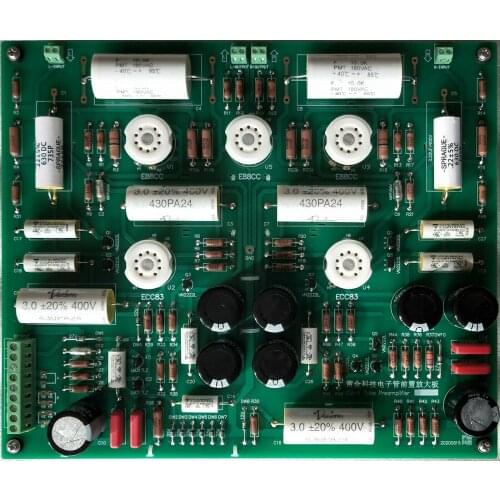 Assembled Stereo Tube Preamplifier +PSU Board Base On CAT SL1 Circuit