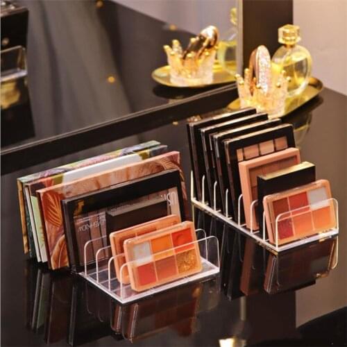 Cosmetic Storage Rack 7 Grids Acrylic Pressed Powder Pan Makeup Blush Display Box
