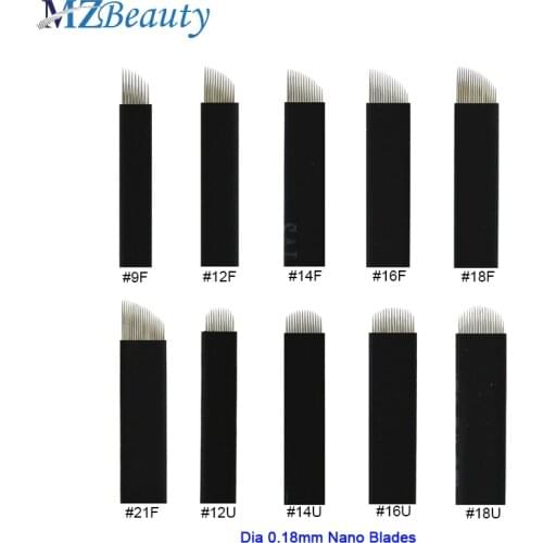 Extremely Thin 0.18 mm 0.16mm Nano blades Microblading Needles Tattoo Manual Pen Tools Microblade With Exp Date LOT NO. Agujas