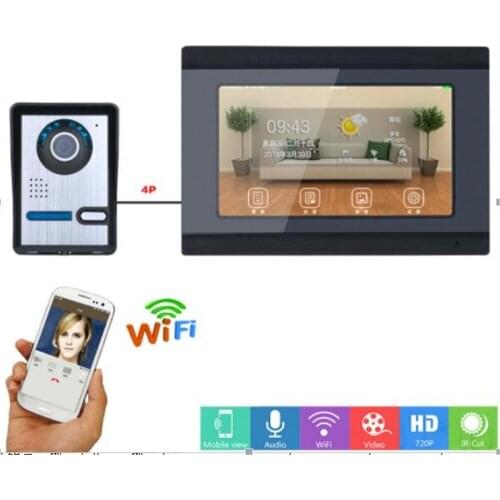 7 Inch 1000TVL WIFI Touch Screen Video Door Phone Intercom System