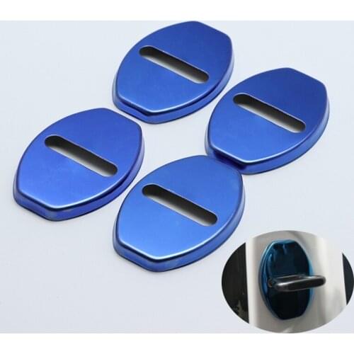 Stainless Steel Door Lock Buckle Protective Cover Auto Case for Volkswagen Cross coupe GTE T-Prime Atlas 2012-19' Car Styling