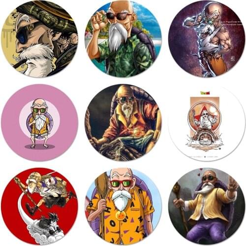 Master Roshi Icons Pins Badge Decoration Brooches Metal Badges For Clothes Backpack Decoration