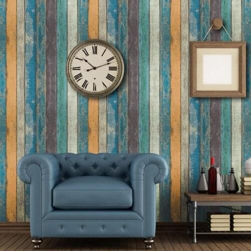 1 Roll 45x100cm Home Decor 3D PVC Wood Grain Wall Paper Wallpaper Self-Adhesive Living Room Bedroom 3D Wallpapers Decoration