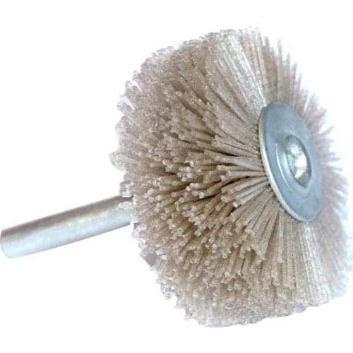 1PC 50mm 2" inch Drill Abrasive Nylon Wire Grinding Wheel Radial Bristle Polishing Brush for Wood Furniture 1/4" shank